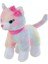 Peluş 30 cm Pembe Tokalı Kedi PL62555 1