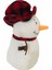 Sevimli Peluş Şapkalı Kardan Adam 25 cm 2