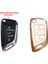 Bmw Tipli Kd Keydiy NB29 Uyumlu Kumanda Anahtar Kılıfı Oto Anahtarlık Beyaz Gold 5