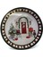 Edinburgh Haven Desenli Yuvarlak Metal Tepsi, 31,5 cm 3