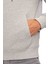 Erkek Kapüşonlu Fermuarlı Sweatshirt - Gri 4