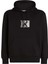 Erkek Ck Box Kapüşonlu Sweatshirt - Siyah 4