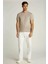 Erkek Ck Woven Label Regular T-Shirt - Gri 2