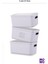 Retro Box 3'lü Gri 3,5 Lt Çok Amaçlı Düzenleyici Kapaklı Saklama Kutu, Organizer, Storage 2