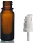 20 ml Kahverengi Cam Serum Pompalı Şişe, 12 Adet, Pompalı Şişe, Medikal Şişe, Cam Şişe, 1