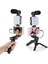 Profesyonel Selfie Mikrofon Tripod ile LED Işık Stüdyo Mikrofon Kayıt Mikrofon Vlog Tiktok Instagram 2