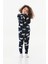 Kutup Ayısı Desenli Bisiklet Yaka Polar Kız Çocuk Pijama Takımı 1