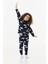 Kutup Ayısı Desenli Bisiklet Yaka Polar Kız Çocuk Pijama Takımı 2