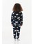 Kutup Ayısı Desenli Bisiklet Yaka Polar Kız Çocuk Pijama Takımı 4