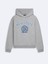 Baskılı Kapüşonlu Fermuarsız Regular Fit Gri SweatShirt 1