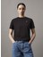 Bisiklet Yaka Düz Siyah Kadın T-Shirt J20J224986BEH 1