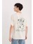 %100 Pamuk Looney Tunes Boxy Fit Bisiklet Yaka Sırt Baskılı Kısa Kollu Tişört E1871AX25SP 1