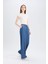 Pull On Wide Leg Yüksek Bel Uzun Tensel Yıkamalı Pantolon D8239AX25SM 2