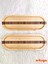 2 Adet Bambu Kalp Desenli Oval Servis Tabağı, Sunum Tabağı (25,5 x 9,5 cm ) 1