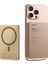 Magsafe Powerbank RP33 Pd 20W Ultra Ince LED Göstergeli Hızlı Şarj Özellikli 15W 5000mAh Gold 3