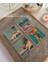 Retro Kedi Temalı Doğal Taş Bardak Altlığı Seti - Renkli ve Eğlenceli (4’lü Set) 1