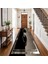 Dekoratif Salon Mutfak Koridor Halısı Modern Vizon Siyah 4011 2
