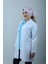 Kadın Klasik Yaka Beyaz Uzun Kollu Uzun Doktor Önlük, Hemşire, Eczacı Öğretmen Laboratuvar Önlüğü 1