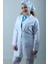 Kadın Klasik Yaka Beyaz Uzun Kollu Uzun Doktor Önlük, Hemşire, Eczacı Öğretmen Laboratuvar Önlüğü 2