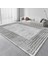 Dekoratif Salon Mutfak Koridor Halısı Modern Gri 4013 1