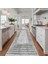 Dekoratif Salon Mutfak Koridor Halısı Modern Gri 4013 3