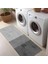 Dekoratif Salon Mutfak Koridor Halısı Modern Gri 4015 4