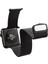 Watch 10 46MM Uyumlu Metal Hasır Kordon Hybrid Serisi Siyah 2