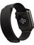 Watch 10 46MM Uyumlu Metal Hasır Kordon Hybrid Serisi Siyah 3
