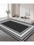 Dekoratif Salon Mutfak Koridor Halısı Modern Siyah 4012 1