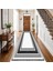 Dekoratif Salon Mutfak Koridor Halısı Modern Gri 4012 2
