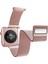 Watch 10 46MM Uyumlu Metal Hasır Kordon Mesh Band Serisi Rose Gold 2