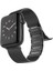 Watch 44MM Uyumlu Magnetik Metal Hasır Kordon Classic Plus Serisi Siyah 1