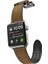 Watch 38MM Uyumlu Deri Kordon Hybrid Leather Serisi Kahverengi 2