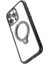 iPhone 16 Pro Kılıf Magsafe Uyumlu Raptic Airjoy Serisi 360 Dönebilen Standlı Kapak Siyah - Gri 2