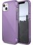 iPhone 13 Kılıf Raptic Air Serisi Airbag Tasarımlı Metal Köşelikli Şeffaf Kapak Mor 1