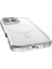 iPhone 16 Pro Kılıf Magsafeli Raptic Air Serisi Airbag Tasarımlı Metal Köşelikli Şeffaf Kapak Gümüş 3