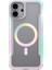 iPhone 16 Pro Kılıf Magsafe Uyumlu Airbagli Raptic Shield 2.0 Serisi Şeffaf Arka Yüzey Kapak Beyaz 1