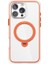 iPhone 16 Pro Kılıf Magsafe Uyumlu Raptic Airjoy Serisi 360 Derece Dönebilen Standlı Kapak Turuncu 1