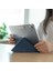 Apple iPad Air 11 2024 Uyumlu Raptic Clear Folio Arkası Şeffaf Katlanabilir Standlı Kılıf Lacivert 5