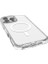 iPhone 16 Pro Max Kılıf Magsafe Uyumlu Airbag Tasarımlı Raptic Clear Serisi Şeffaf Kapak Beyaz 7
