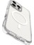 iPhone 16 Pro Max Kılıf Magsafe Uyumlu Airbag Tasarımlı Raptic Clear Serisi Şeffaf Kapak Beyaz 8