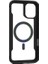 iPhone 16 Kılıf Magsafe Uyumlu Airbagli Raptic Shield 2.0 Serisi Şeffaf Arka Yüzey Kapak Siyah 5