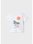 Yazlık Erkek Çocuk 2 T-Shirt 3'lü Şort Takım - Turuncu 2