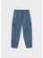 Yazlık Kız Çocuk Kargo Cep Denim Pantolon - Mavi 4