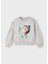 Yazlık - Mevsimlik Kız Çocuk Baskılı Sweatshirt - Gri 1