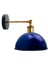 Vintage,retro1,rustik1 Mavi 1 x E27 Eskitme1 Duylu Masallı Tekli Duvar Aplik Şapka ÇAP:23 cm 3