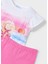 Yazlık Kız Çocuk Baskılı T-Shirt Kapri Tayt Takım- Pembe 2
