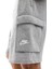 Sportswear Clup Cargo Short Erkek Gri Şardonlu Spor Şort 4