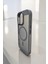iPhone 16 Için Şeffaf ve Gri Kenarlı Magsafe Uyumlu Premium Kılıf 3