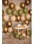 Retro Okaliptüs Deniz Kumu Gold Krom 25 Adet Balon Seti 1